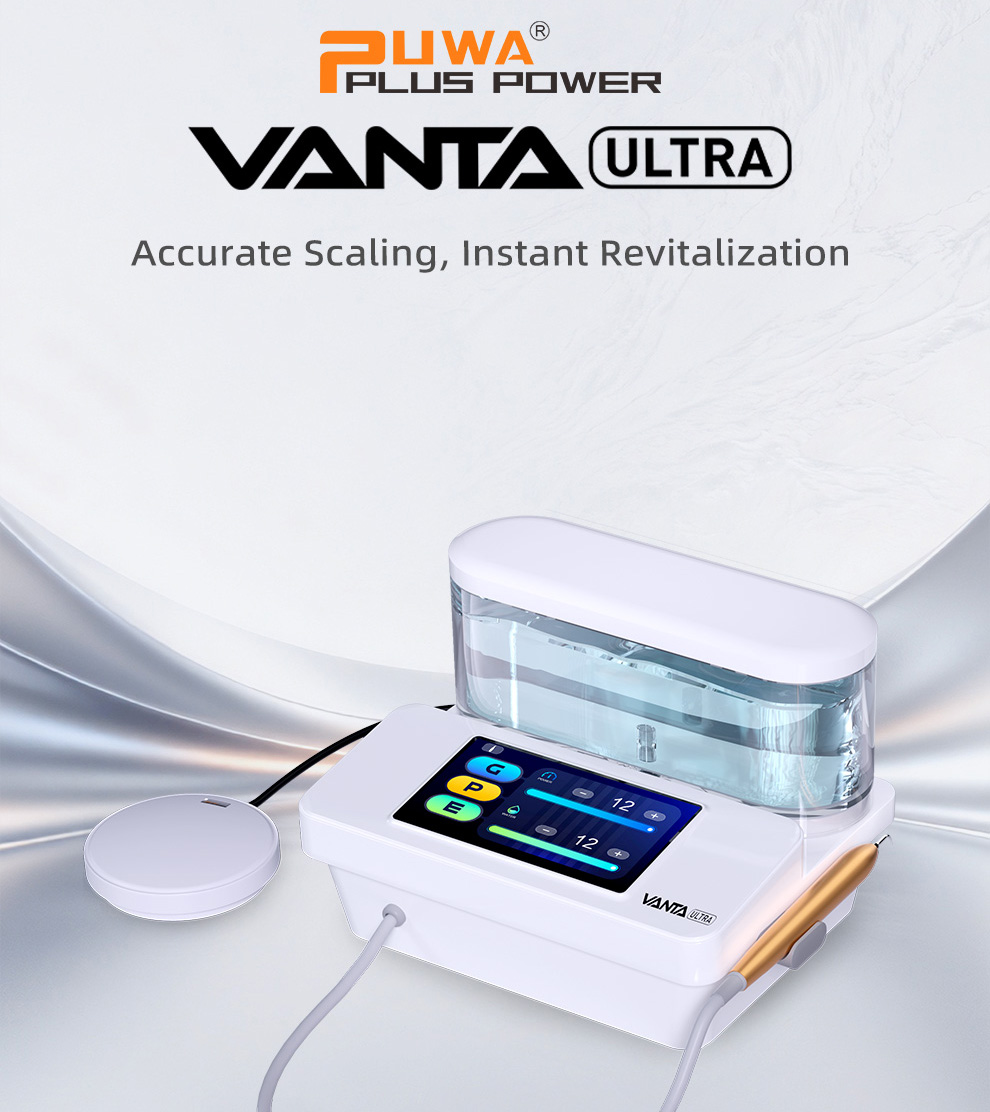 Pluspower&reg; PUWA Vanta Dental Ultrasonic Scaler with LED Handpiece & Water Supply Touchscreen